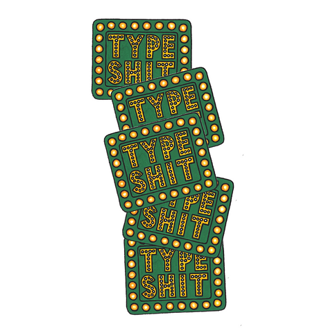 Type Shit Stickers 10 Pack