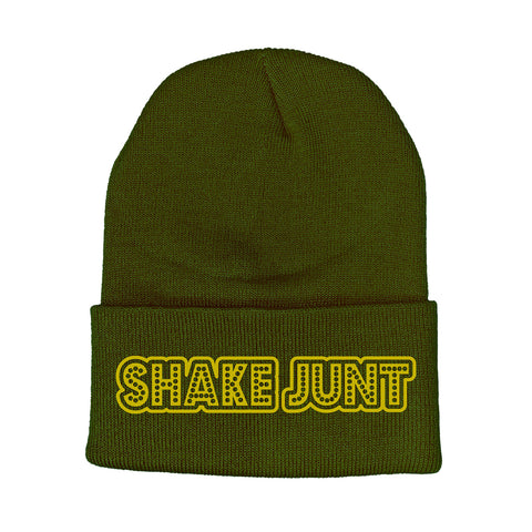 Stretch Logo Green Beanie